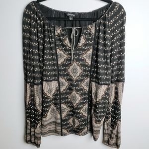 Lucky Brand Boho Peasant Top